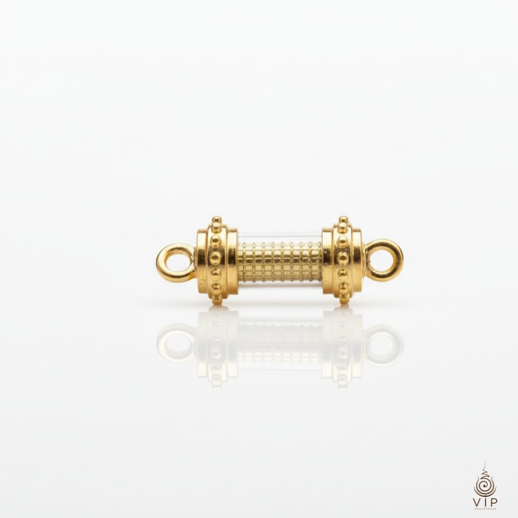 ✨ ตะกรุดยันต์ 9 แถว ครูบาแบ่ง วัดบ้านโตนด ✅ โชคลาภ เมตตา แคล้วคลาด คงกระพัน | 9 Lines Takrut Amulet | 九(ชุบหนา 2 เท่า)