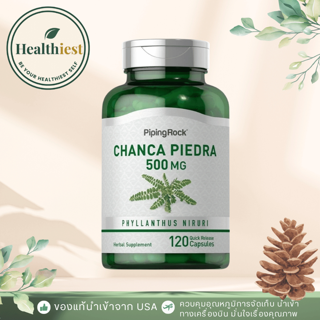 Piping Rock Chanca Piedra 500mg | 120 Capsules | Herbal Supplement | Non-GMO Gluten Free
