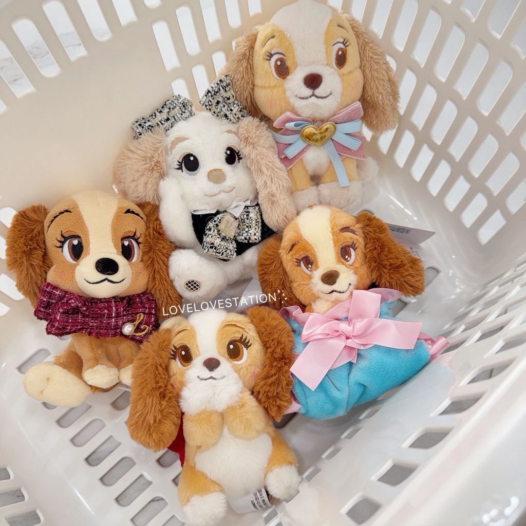 💖พร้อมส่ง💖พวงกุญแจ Lady and the tramp Keychain disneystore