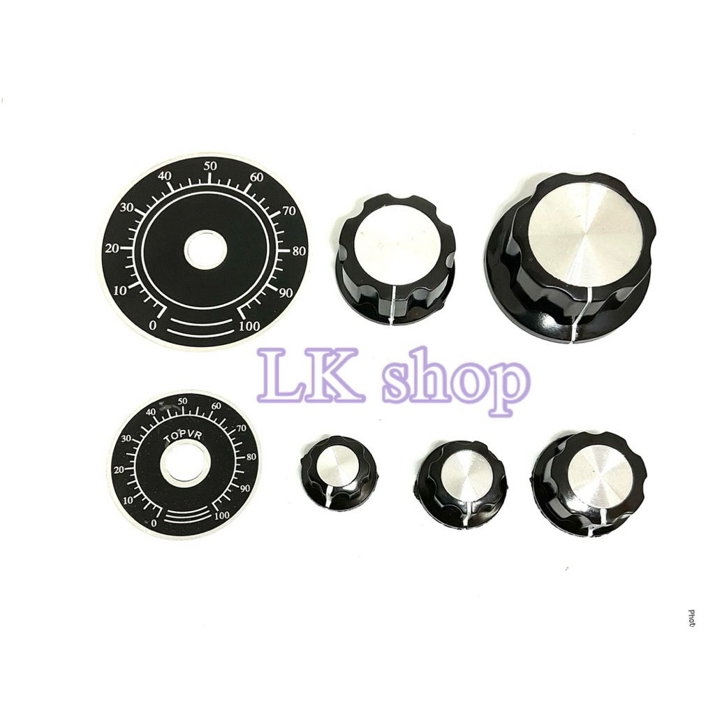 ลูกบิดวอลลุ่ม ชุด เพจพร้อมลูกบิด วอลลุ่ม VR RV24YN,RV30YN สินค้าพร้อมส่ง  ออกบิลได้