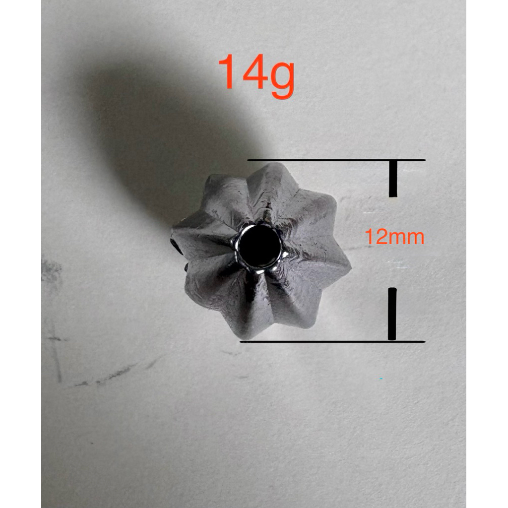 ตะกั่วตกปลา ตะกั่วรักบี้ ตะกั่วมะเฟือง14กรัม รู24มิล - รูปที่ 2