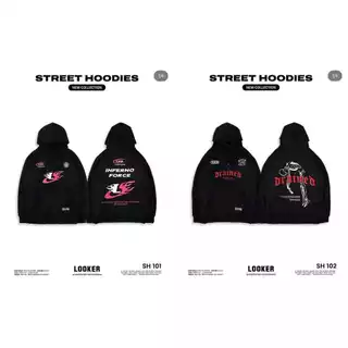 เสื้อฮู้ดลายสกรีน LOOKER - STREET HOODIES