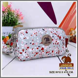 กระเป๋าคล้องมือ 3 ช่องซิป ขนาด 6.5 นิ้ว  ใส่มือถือได้ทุกรุ่น…