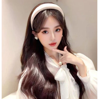ที่คาดผมสีครีมแฟชั่น วิกผมลอนยาวฟูสวย เพิ่มผมดูหนา สไตล์เกาหลี ใส่สบาย มีแบบยาวตรงและลอน พร้อมส่ง