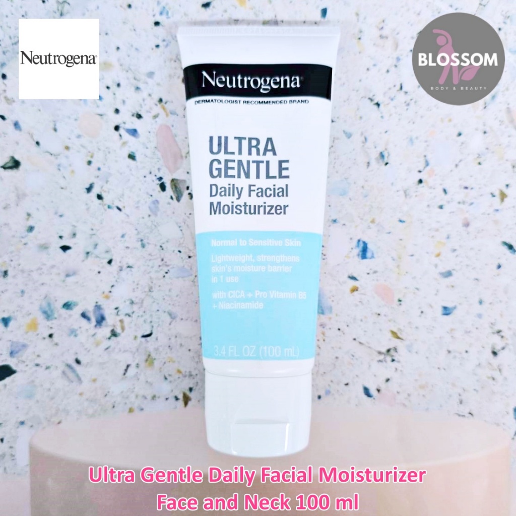 Neutrogena - Ultra Gentle Daily Facial Moisturizer Face and Neck 100 ml มอยส์เจอไรเซอร์ สำหรับผิวหน้