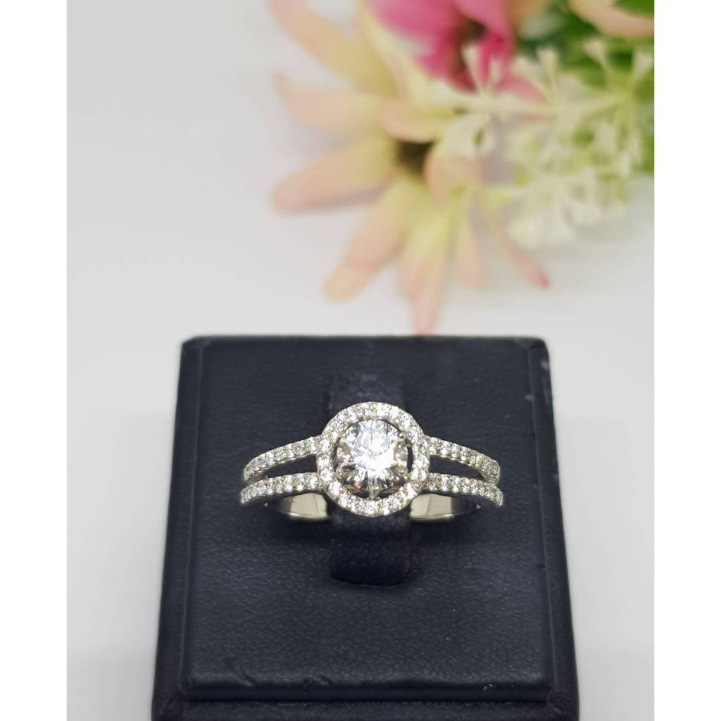 Memorine Jewelry خاتم فضة 925 بالزركون السويسري — صورة 4