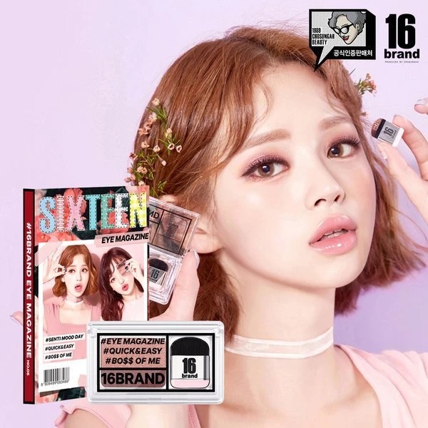 (พร้อมส่ง 04) pre ของแท้จากช็อปเกาหลี✔️ 16brand 16 eye magazine eyeshadow sixteen