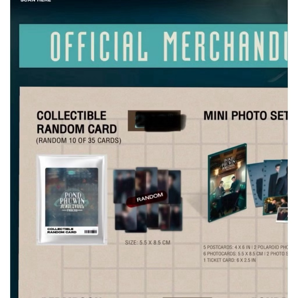 การ์ดสิงค้างาน POND PHUWIN RENDEZVOUS  ยังไม่ได้เปิด