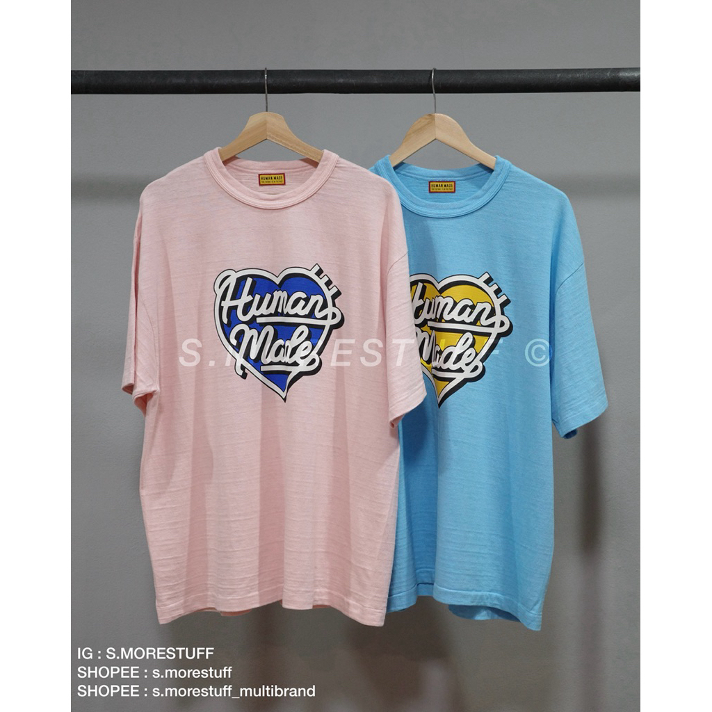 HUMAN MADE. COLOR T-SHIRT (HM29CS032) (ใจหลุยส์)