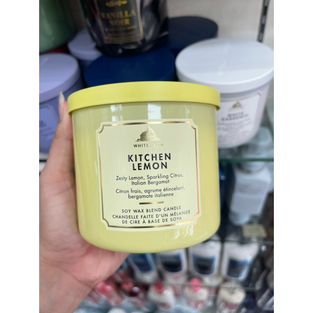 Bath & Body Works Kitchen Lemon 3-Wick Candle 411g. ของแท้