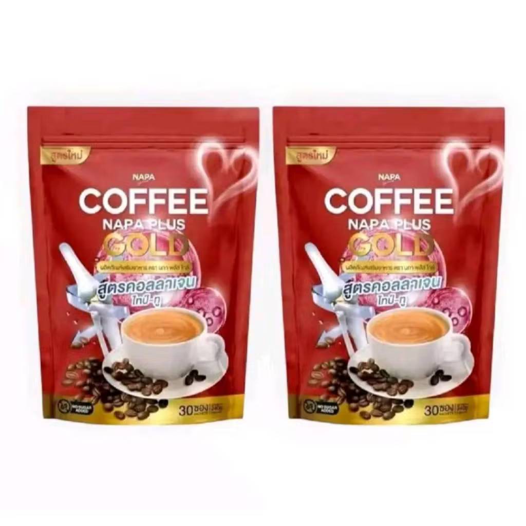 NAPA PLUS GOLD สูตรคอลลาเจนไทป์-ทู กาแฟคอลลา นภาพลัส โกลด์ กาแฟแคลเซียม นภา