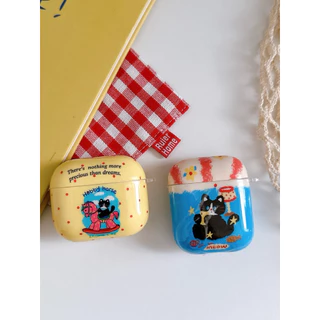 ส่งด่วน 🩷 เคสสำหรับ Airpod Airpod Case iCE-CRAM / MEOW Hobby / ตารางขาวฟ้า / Puppy คาวบอย / Polkadot / Polkadot เชอร์รี่