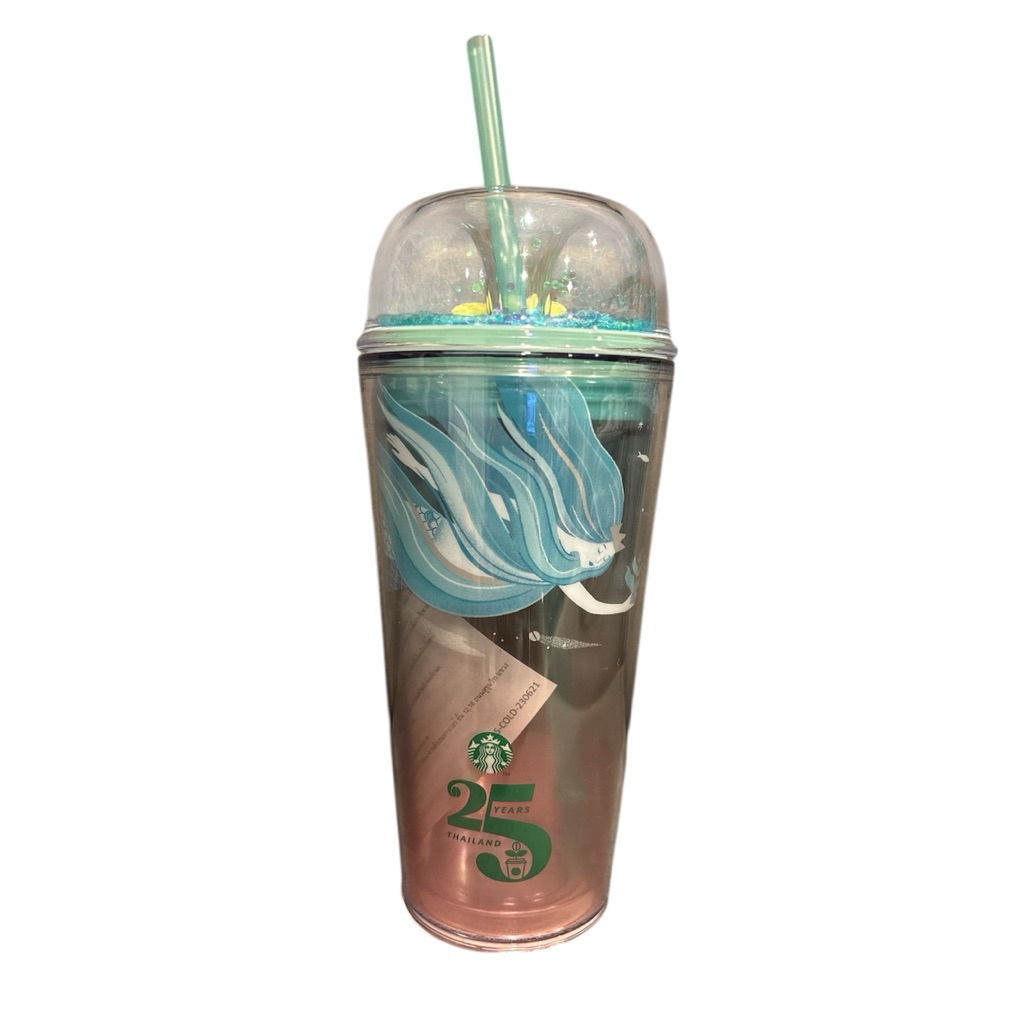 🩵 Starbucks 25th Anniversary Under Water Cold Cup 16oz ของแท้ 🩵