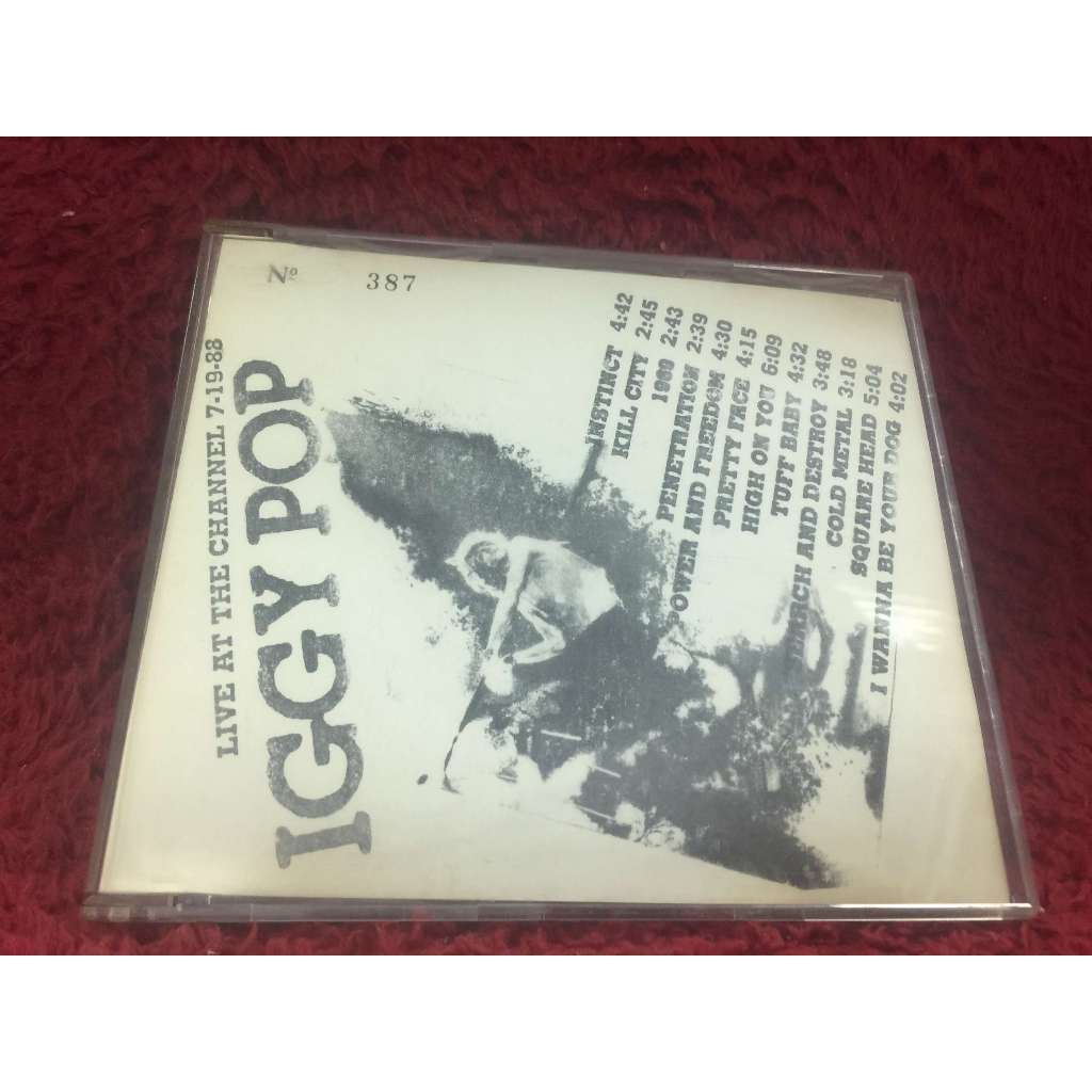CD IGGY POP Live At The Channel 7-19-88  สภาพตามรูปปก ZA153-12