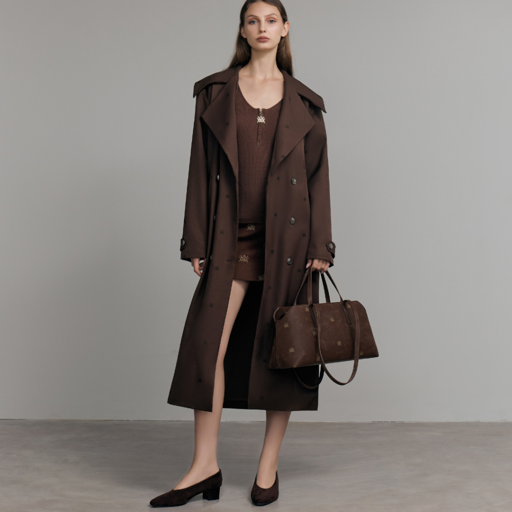 WACAY - Monogram City Trench โค้ท ลายโมโนแกรม มี 5 สี