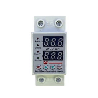 อุปกรณ์ป้องกันไฟเกิน 40A/63A รีเซ็ตอัตโนมัติ อุปกรณ์ป้องกันไฟตกในครัวเรือน อ่านค่าได้อย่างแม่นยำ