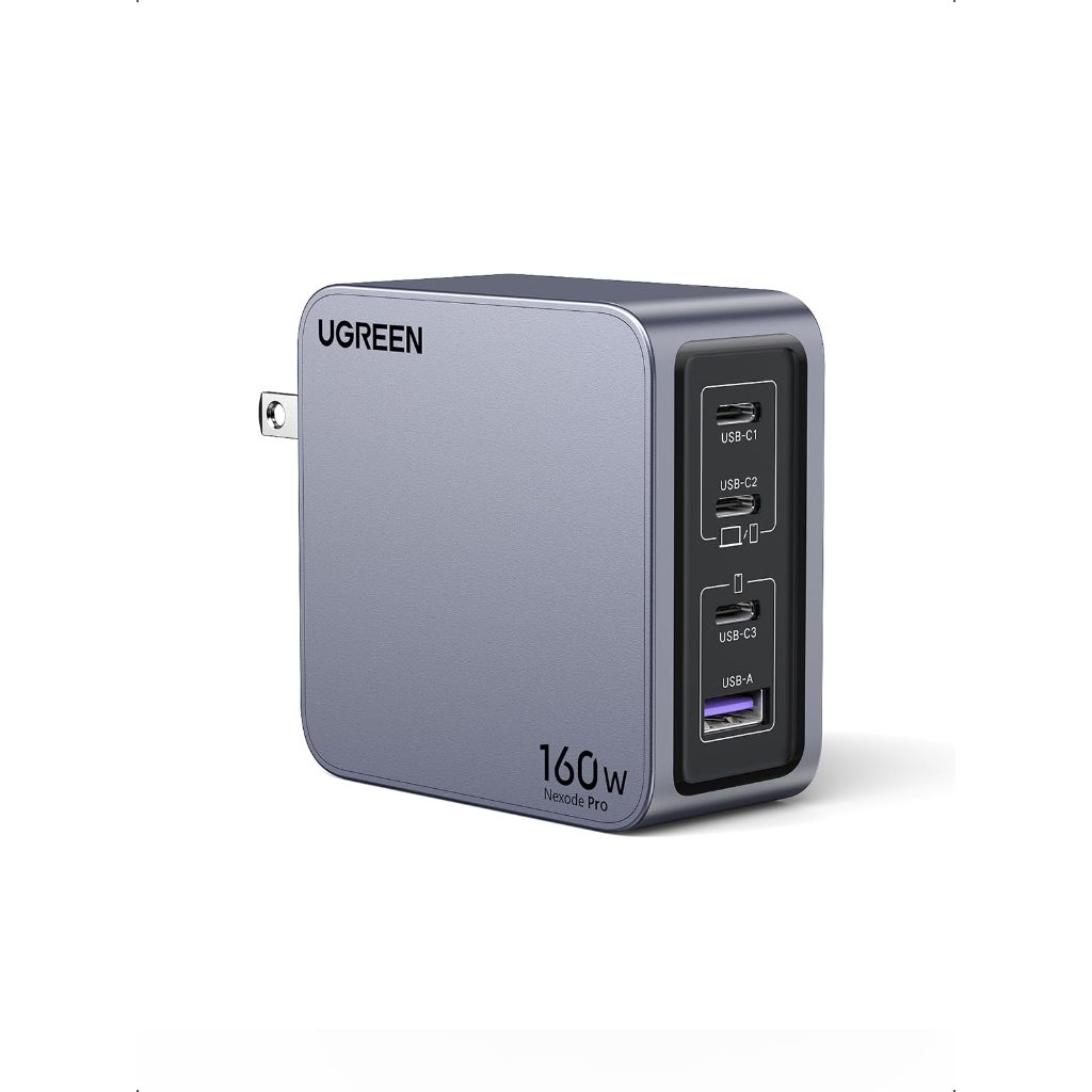 UGREEN Nexode Pro 160W GaN USB C Laptop Charger, 4-Port PD 3.1