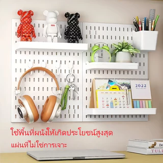 【จัดส่งที่รวดเร็ว】บอร์ดแขวน เพ็กบอร์ด แผ่นพลาสติก ABS ชั้นวางติดผนัง แผ่นแขวนติดผนัง ใช้งานหลายอย่าง DIY