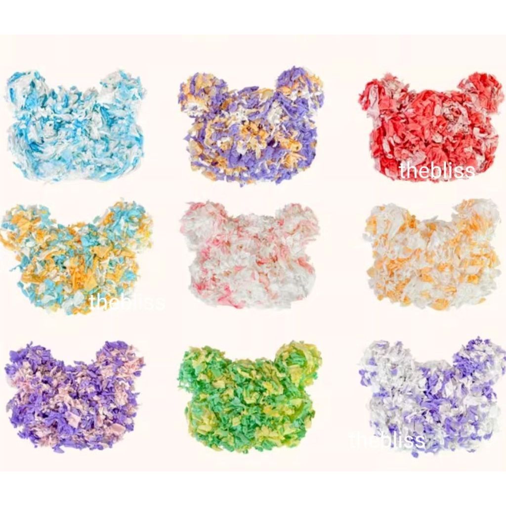 [thebliss] รองกรงกระดาษ สีสันสดใส น่ารัก ฟูนุ่ม สำหรับแฮมสเตอร์ ทำรัง