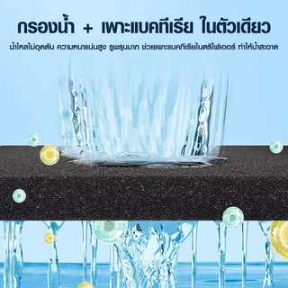 🔥หนา 5 ซม.🔥ยกรองดำฟองน้ำ ใยกรองฟองน้ำดำ Filter Mat ยกรองหนาพิเศษ 40x50/50x50cm ใยกรองน้ำตู้ปลา