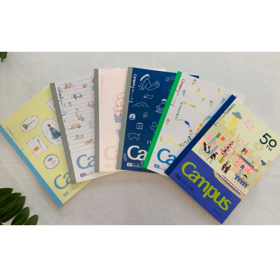 Kokuyo Campus X HAKU 2025 50th Anniversary สมุด A5 รุ่นครบรอบ 50 ปี
