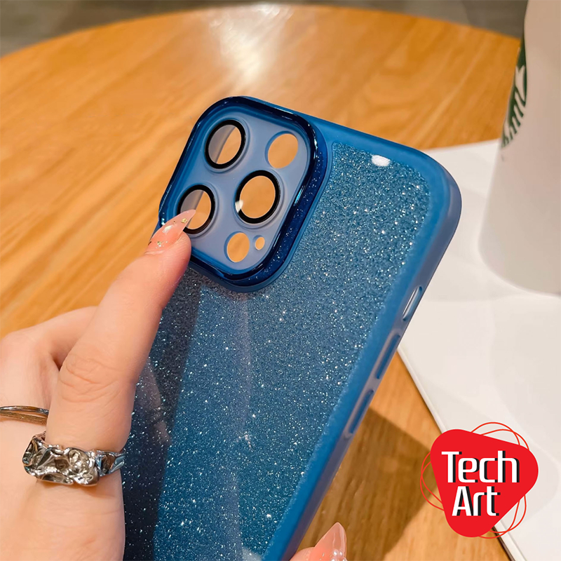 เคสนิ่มกันเลนส์กล้อง ขอบกล้องชุบเงา หลังสีใสใส่แผ่นกากเพชร Redmi Note12(4G/5G) Note13(4G/5G) Note13Pro+ Note14(4G/5G) - รูปที่ 3