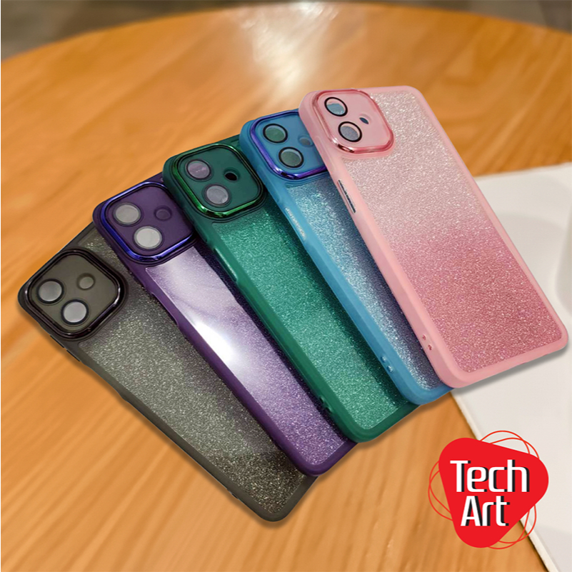 เคสนิ่มกันเลนส์กล้อง ขอบกล้องชุบเงา หลังสีใสใส่แผ่นกากเพชร Redmi Note12(4G/5G) Note13(4G/5G) Note13Pro+ Note14(4G/5G) - รูปที่ 5