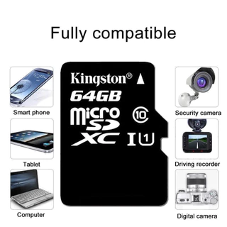 Kingston Memory Card Micro SDHC 32GB/64GB/128GB/256GB/512GB Class10