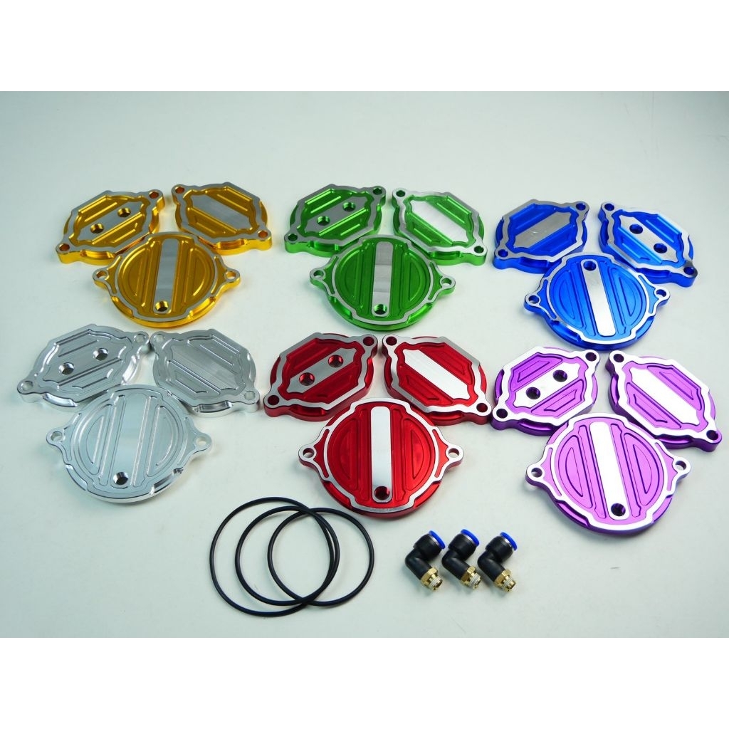 ฝาครอบ4วาล์ว งานCNC W125_4วาล์ว ลายไหม่V2 พร้อมหัวคอปเปอร์และโอลิง