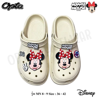 OPTA Minnie mouse รองเท้าหัวโตผู้หญิง เนื้อ EVA พื้นนื่มไส่สบาย ลิขสิทธิ์แท้ 100% พร้อมจัดส่งทุกวัน