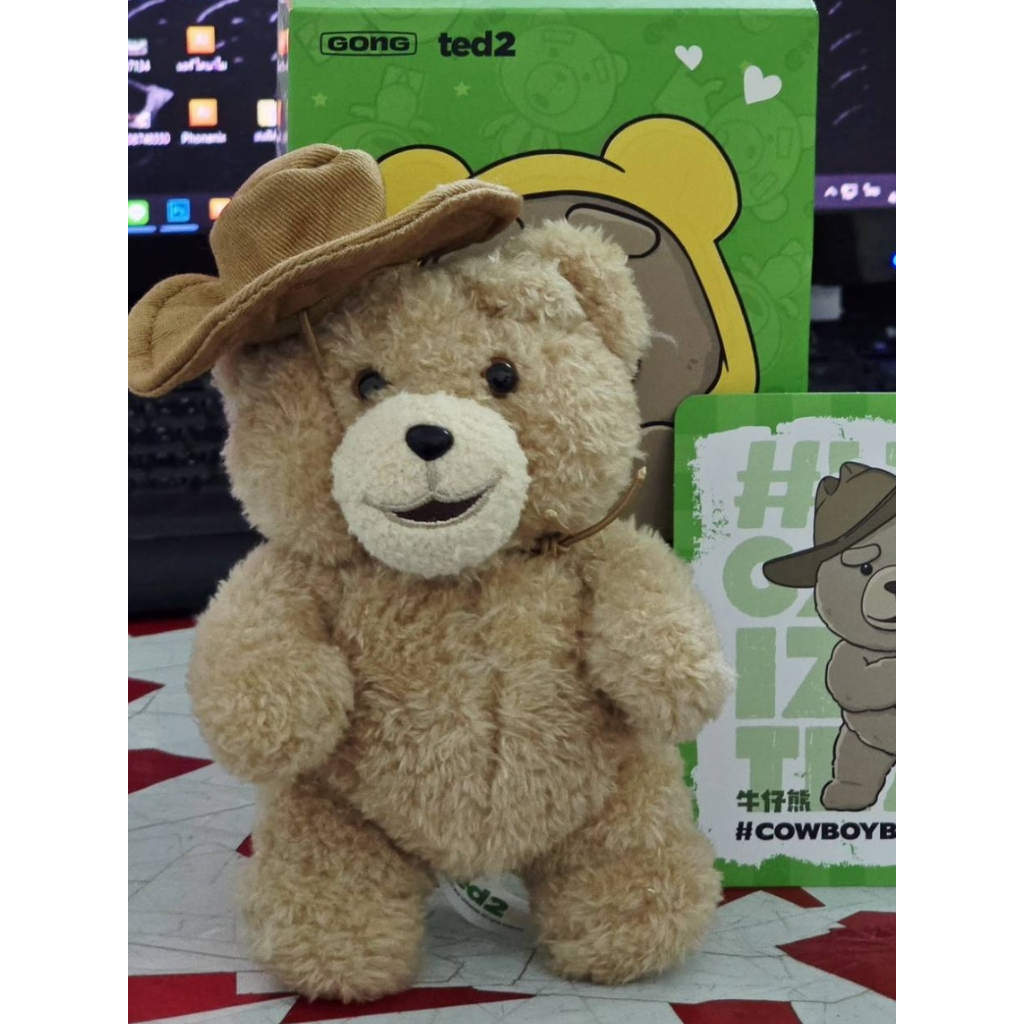 ตุ๊กตาหมี ป็อปมาร์ท (แกะแล้ว)  Ted2 Ted Action Plush Doll