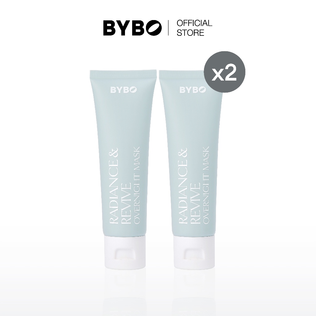 [DUO SET]BYBO RADIANCE & REVIVE OVERNIGHT MASK 50ML มาสก์ ฟื้นบำรุงผิวหน้าเพียงข้ามคืน เติมความชุ่มชื้น ยาวนาน 72 ชม.