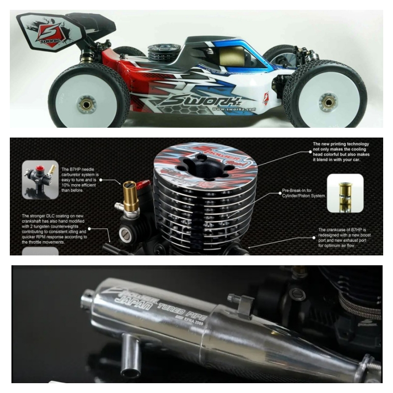 รถบั้กกี้น้ำมันขนาด1:8 Sworkz S35-4 Evo[ELITE]ราคาพิเศษพร้อมเครื่อง+ท่อ