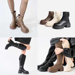 Mellowco รุ่น Violet Boots รองเท้าบูทข้อสั้น / ข้อยาว 6201-6206