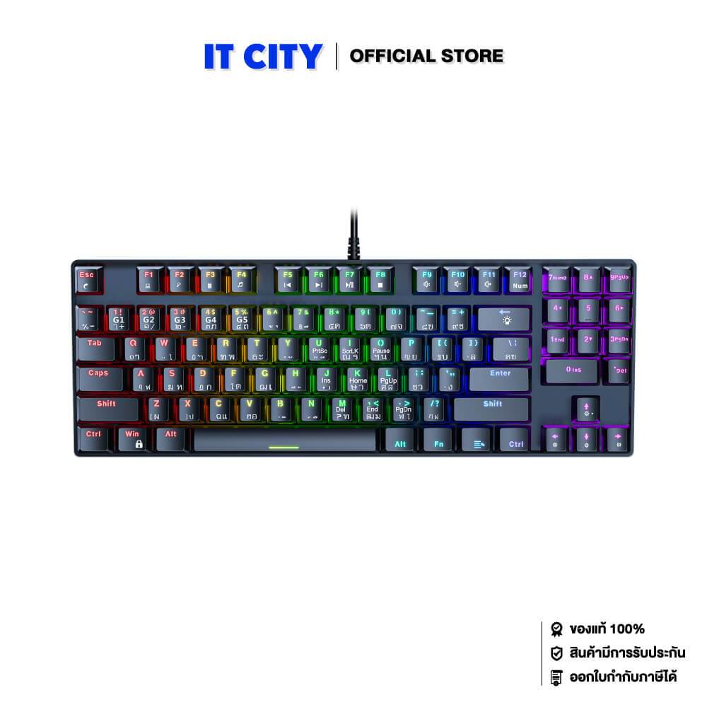 ONIKUMA GAMING KEYBOARD HARU LITE RED SW MINI RGB (BLACK) GMK-001408