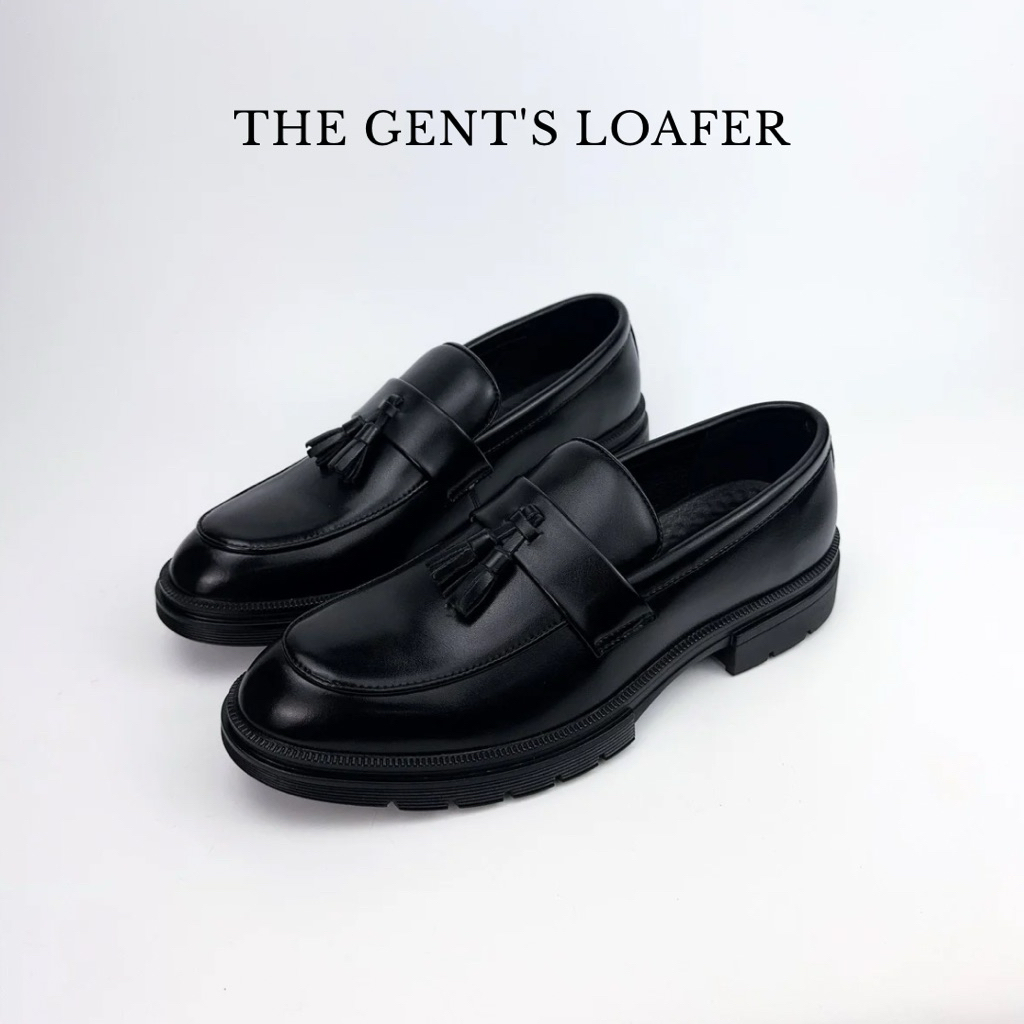รองเท้าหนังผู้ชาย Loafer มีพู่ Tassel สีดำ | The Gent’s Loafer ทรงสวย ใส่สบาย