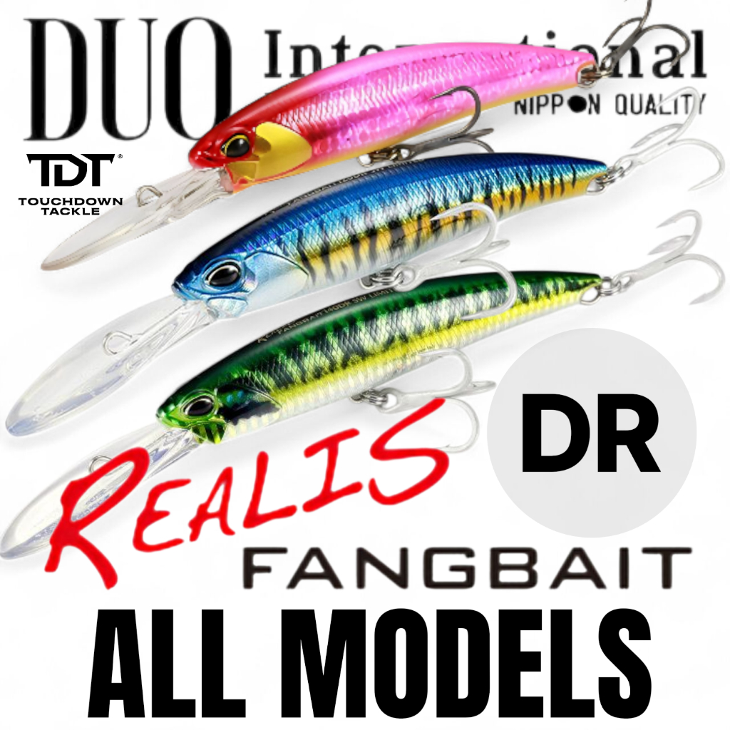 DUO REALIS FANGBAIT 100DR 120DR 140DR   *** เหยื่อดำลึก ลึกมาก ลึกม๊ากก 3ขนาด MADE IN JAPAN 100% ***