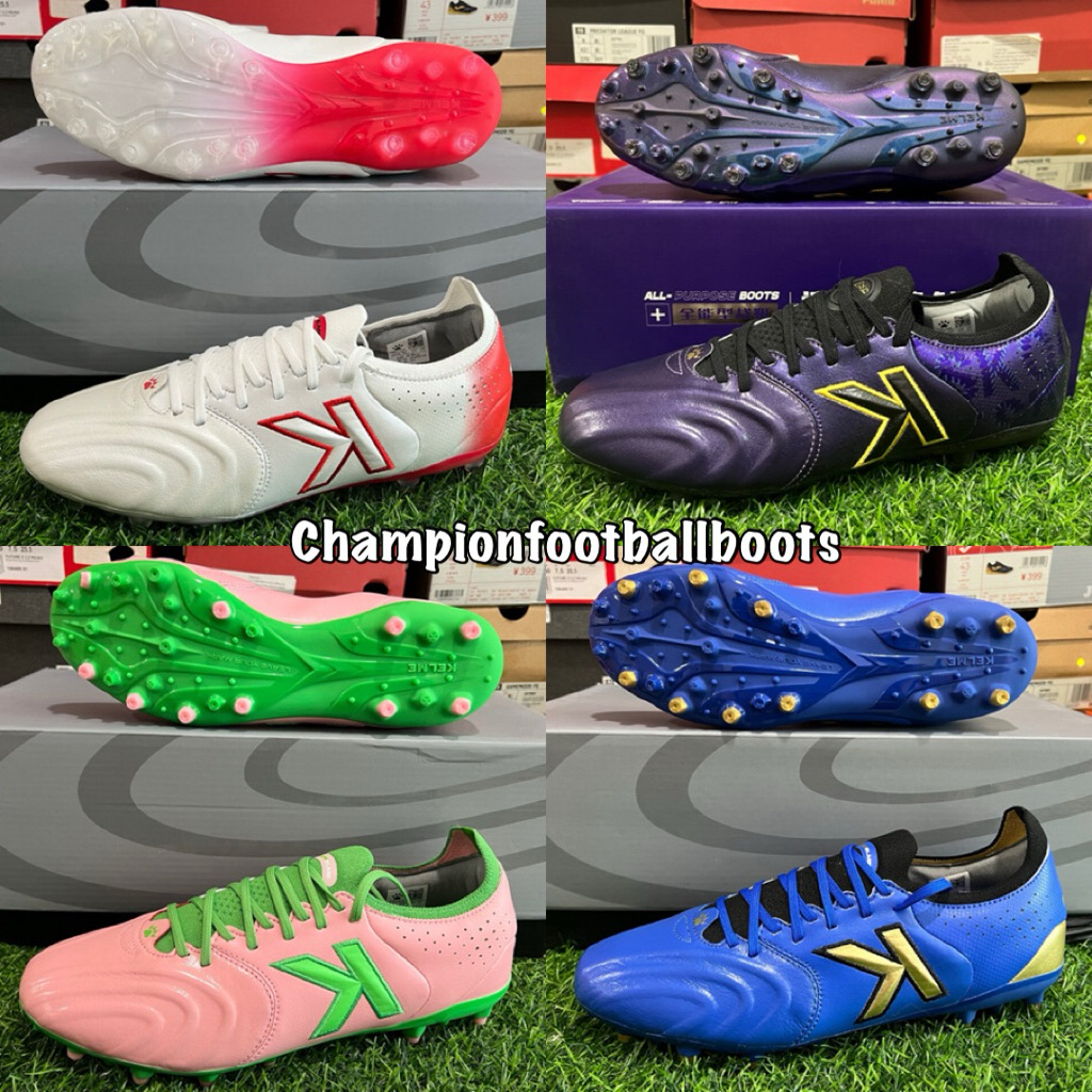สตั๊ด รองเท้าฟุตบอล (เคลเม่) Kelme TROFEO K-Touch Lth mg ag ตัวท๊อป หนังจิงโจ้