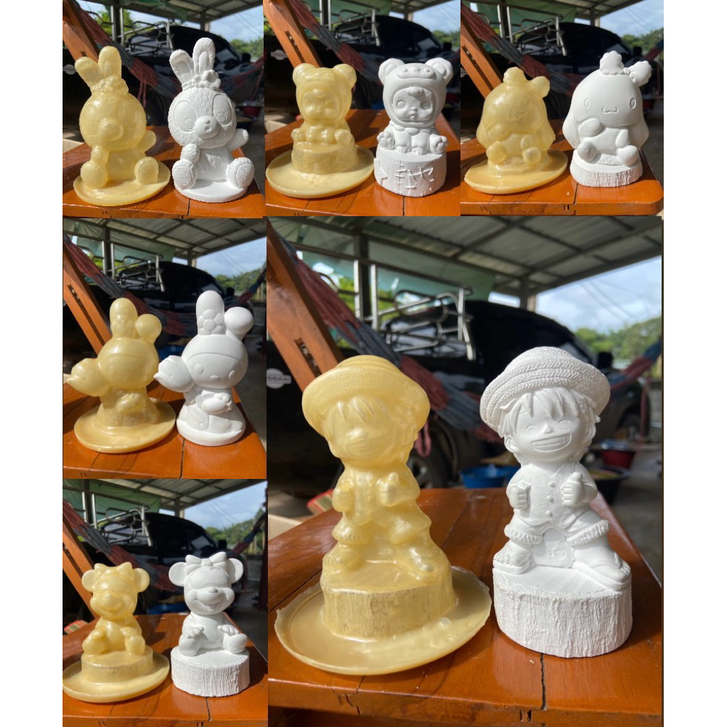 แม่พิมพ์ยางพาราสำหรับพิมพ์ตุ๊กตาปูนปลาสเตอร์ ขนาน4-6 นิ้ว