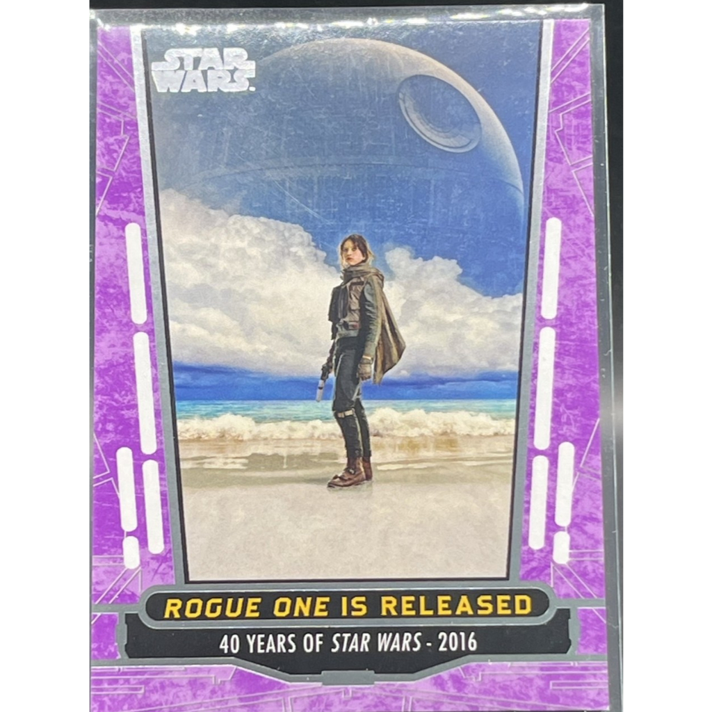 **Jyn Erso Purple Parallel /100 💎 Star Wars 40th Anniversary Topps Rare Card Rogue One**
