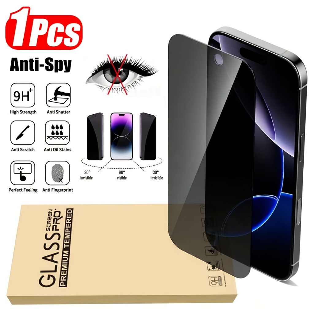 ฟิล์มป้องกันความเป็นส่วนตัว (ฟิล์มป้องกัน) for iPhone 15 14 13 17 Pro max 16 12 11 Pro X Xr Xs Max 8 7 6 Plus 15 pro air