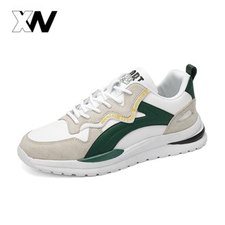 XWbrand    รองเท้าผ้าใบผู้ชาย พื้นหนาทนทาน ใส่นอกบ้านได้ ระบ…