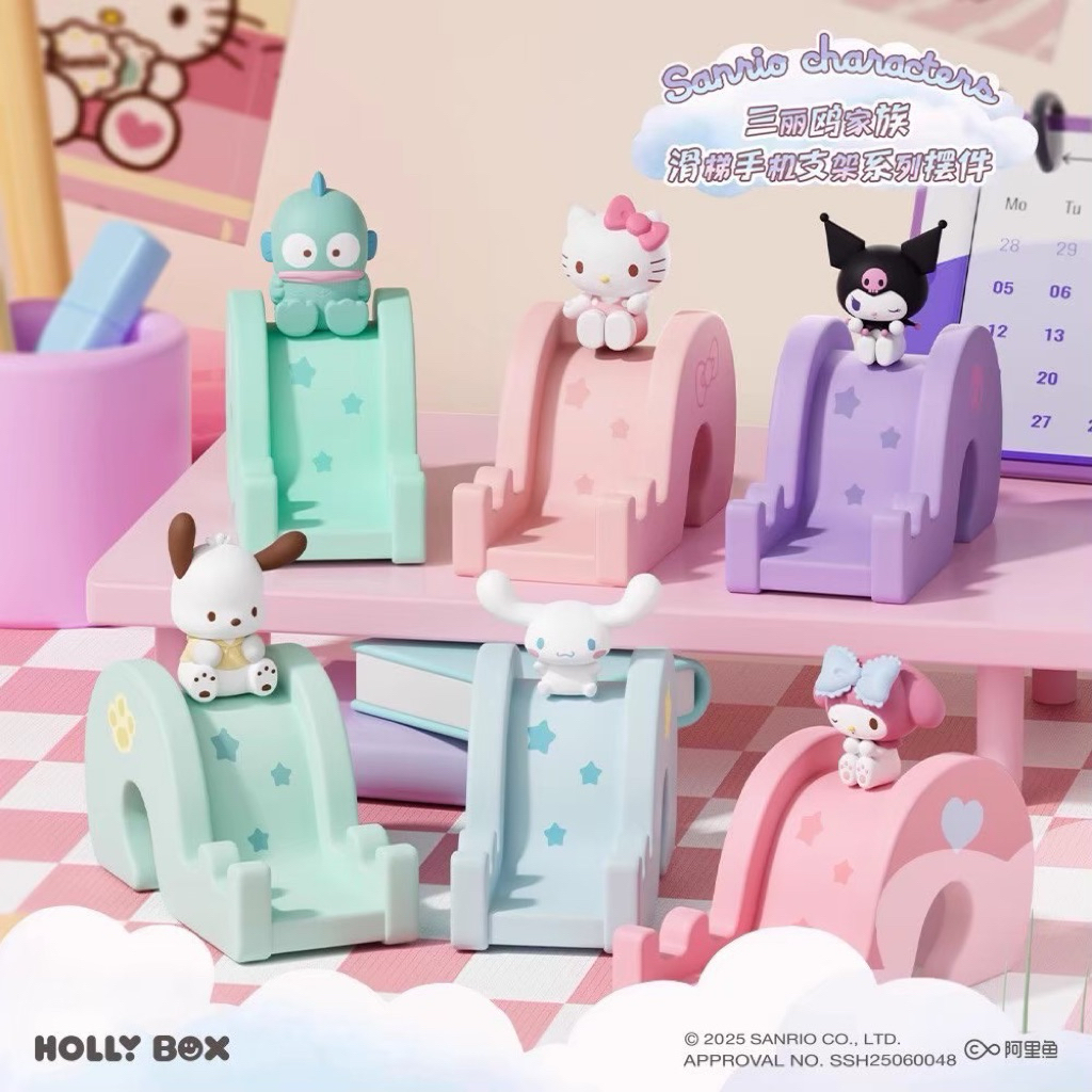 ร้าน🇹🇭 พร้อมส่ง✨ ที่วางมือถือ ลิขสิทธิ์แท้ Sanrio Characters Sliding Mobile Holder by Holly Box