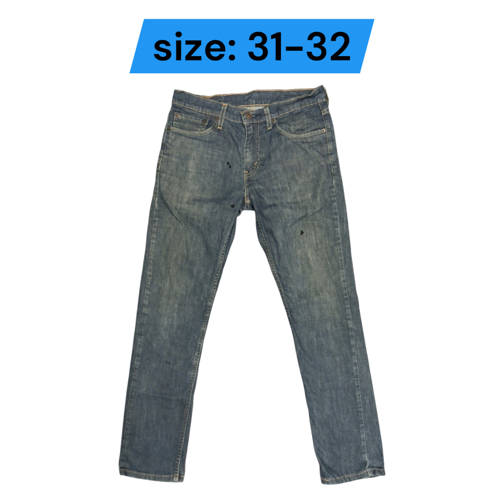 กางเกงยีนส์ ลีวาย 511 เอว31-32 ยาว 41 ขา 7 มือสอง รหัสs31