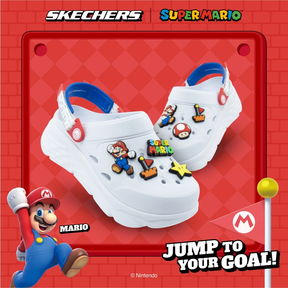 Skechers สเก็ตเชอร์ส รองเท้าผู้หญิง Women Nintendo Foamies Max Cushioning Shoes - 800031-WHT