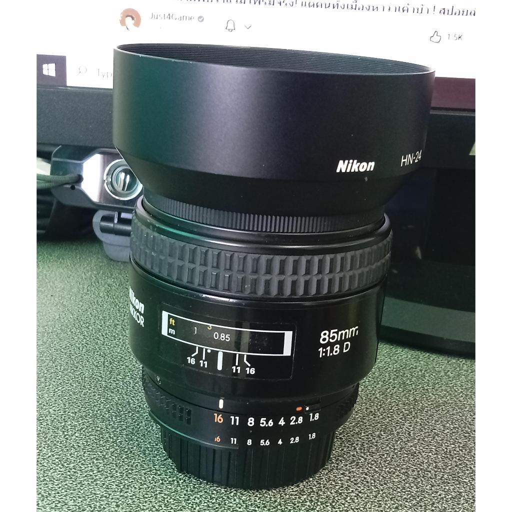 เลนส์  nikon 85  1.8D