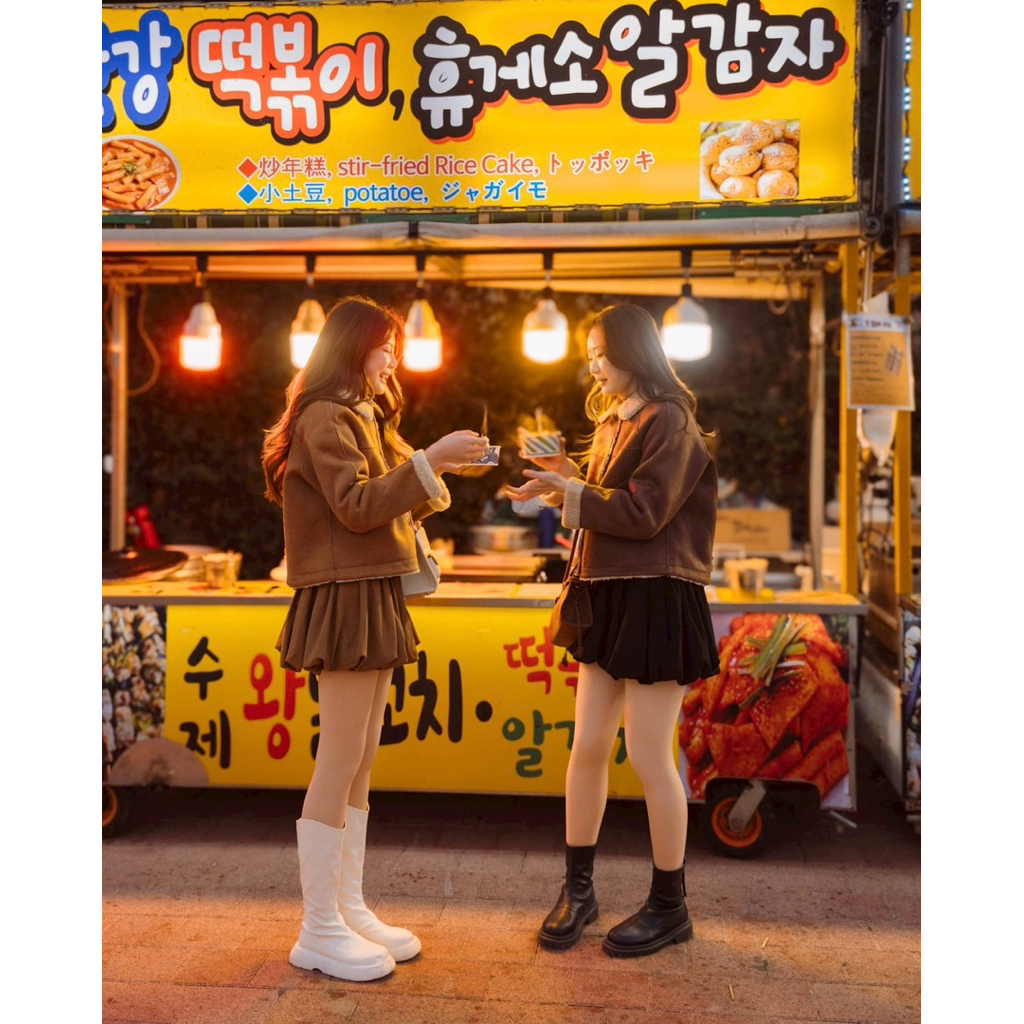 A03  Warm stockings disassemble  ( ถุงน่องบุขนกันหนาว เนียน ไม่หลอกตา ถอดแยกชิ้นได้ ใส่ได้ 2 แบบ ) - รูปที่ 3