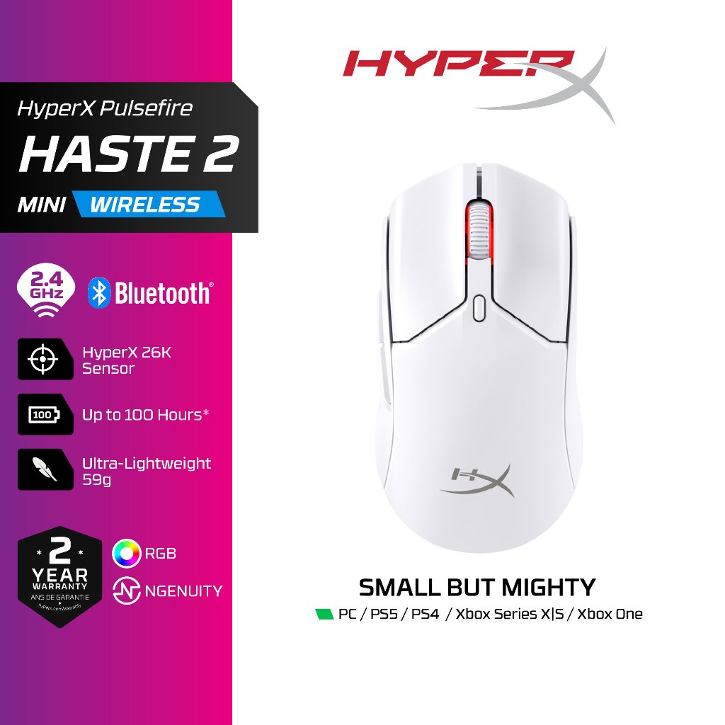 HyperX Pulsefire Haste 2 Mini Wireless เมาส์ไร้สาย