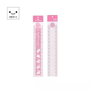 MOMOMART ไม้บรรทัดพับได้ Charmmy Kitty สีชมพู ลายน่ารัก และเครื่องเขียน