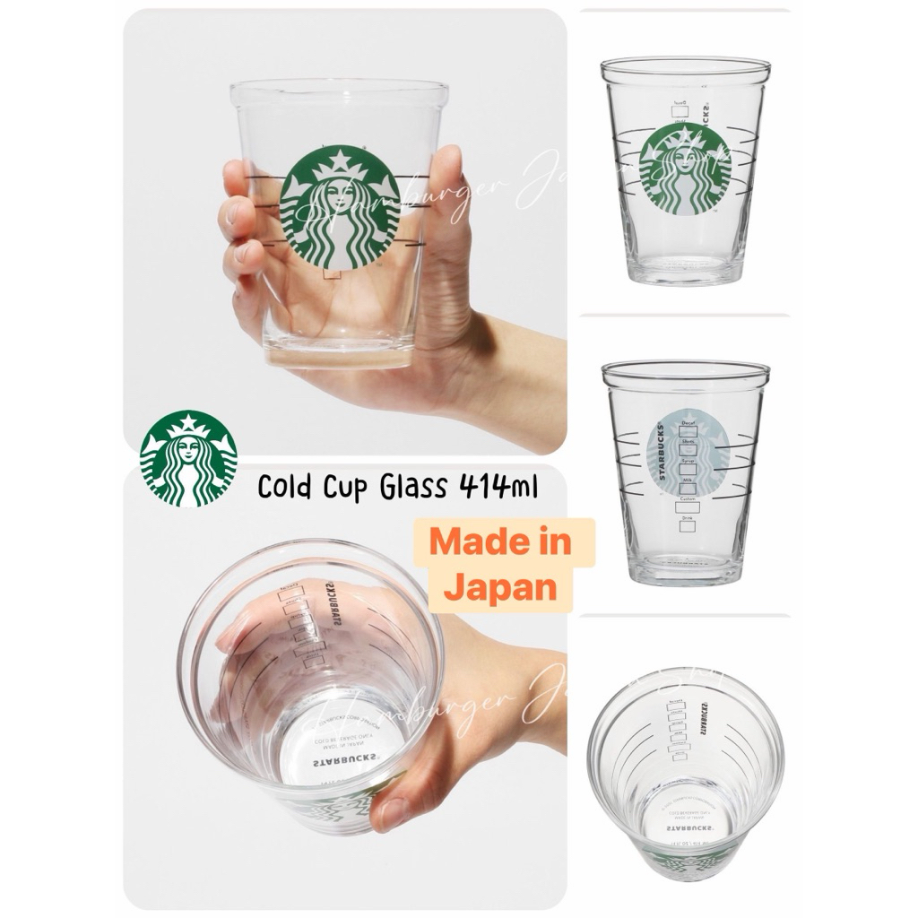 🇯🇵สุดฮอต 🔥Starbuck Japan Original แก้วใส 414ml Made in Japan🇯🇵